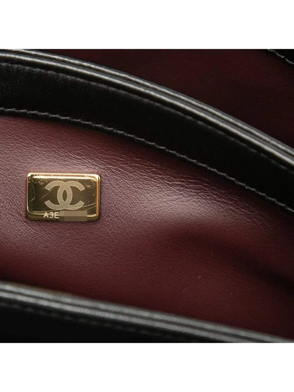 Chanel Quilted CC Logo Chain Shoulder Bag Black Lambskin